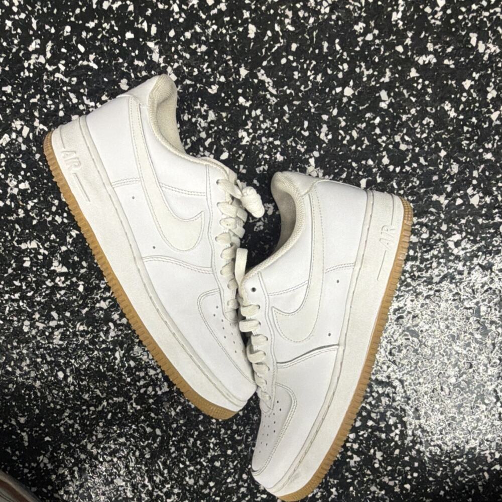 Nike Air Force 1 White Gum Men's Athletic Sneakers DJ2739-100 2021